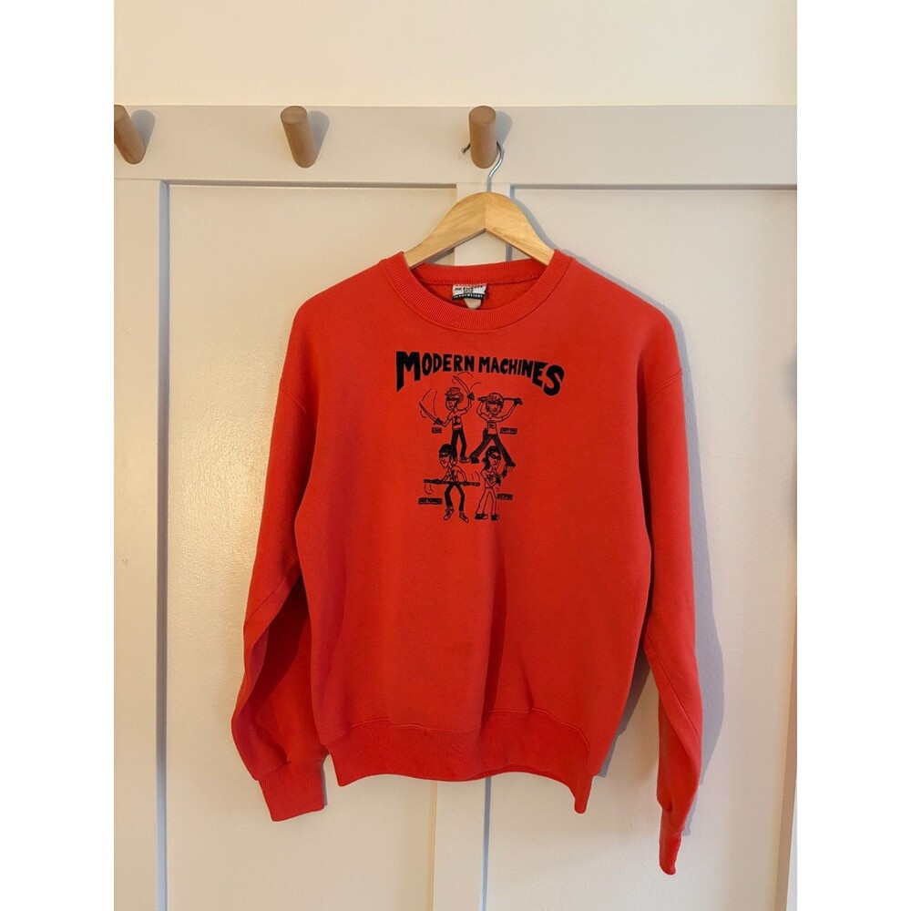 VTG 90s Lee Sturdy Sweats Crewneck Sweatshirt Sm USA Made Punk Modern Machines